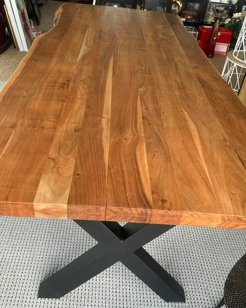 Boomstamtafel Live Edge, Huis en Inrichting, Tafels | Eettafels, Zo goed als nieuw, 50 tot 100 cm, 200 cm of meer, Vijf personen of meer