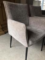 4 zgan beige eetkamerstoelen, geïmpregneerd, comfortabel, Huis en Inrichting, Stoelen, Ophalen, Overige kleuren, Zo goed als nieuw