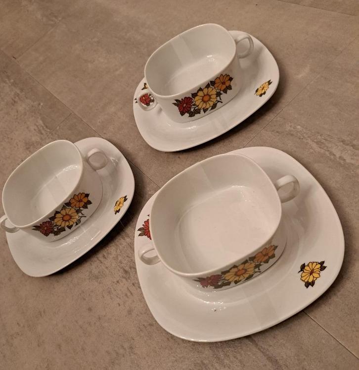 Langenthal Suisse vintage soepkommen - 3 stuks, Verzamelen, Retro, Overige typen, Ophalen of Verzenden