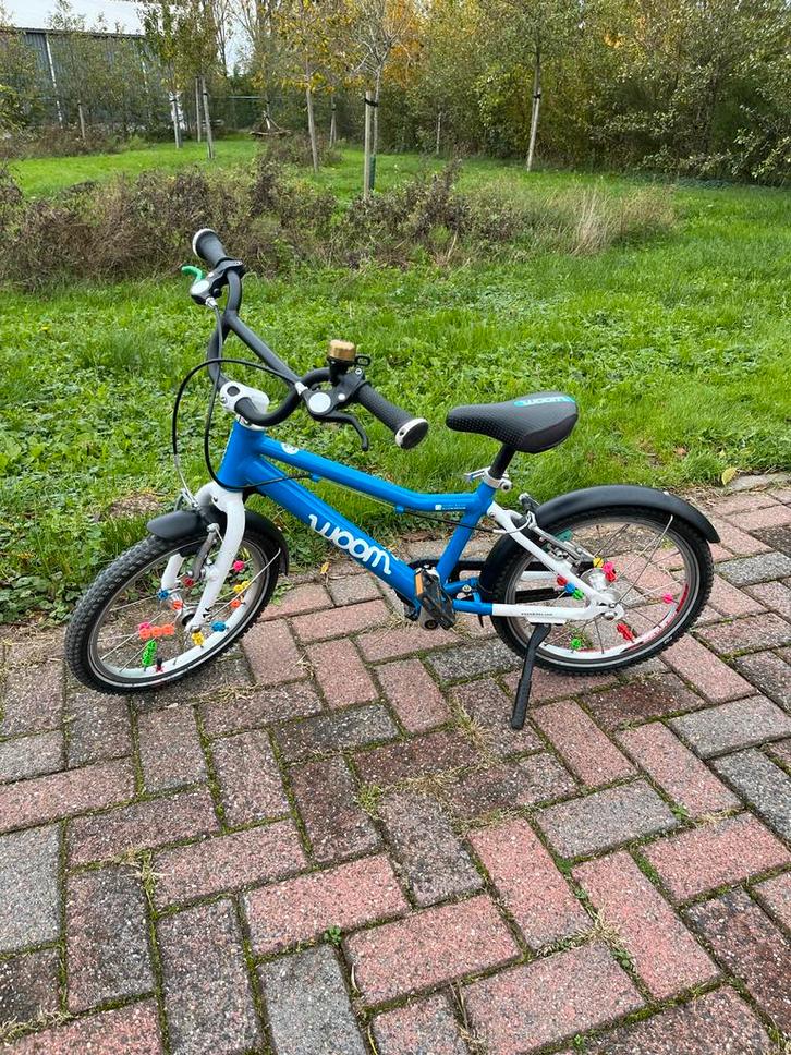 Woom 3 Kinderfiets Blauw - Zeer Goede Staat!, Fietsen en Brommers, Fietsen | Kinderfietsjes, Zo goed als nieuw, Ophalen