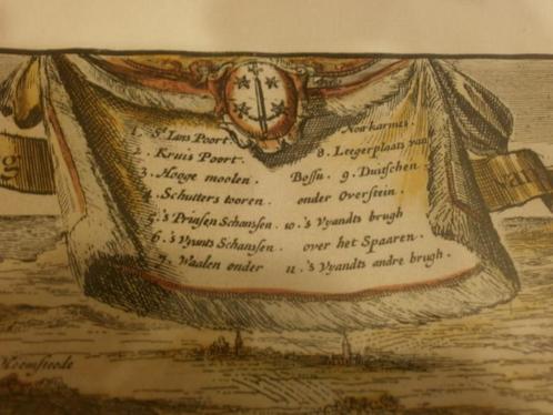 mooie ets beleg van haarlem 1572-1573, Antiek en Kunst, Kunst | Etsen en Gravures, Ophalen