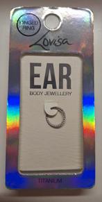 Titanium piercing, Ophalen of Verzenden, Nieuw, Overige materialen, Oor- of Traguspiercing