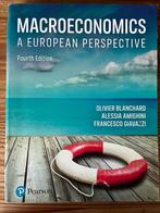 Macroeconomics a European perspective ISBN 9781292360898, Ophalen of Verzenden, Zo goed als nieuw, WO, Pearson