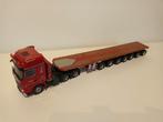 Mercedes BENZ Gigaspace 6x4 met 7 as trailer Nooteboom 1:50, Nieuw, Wsi, Ophalen of Verzenden, Bus of Vrachtwagen