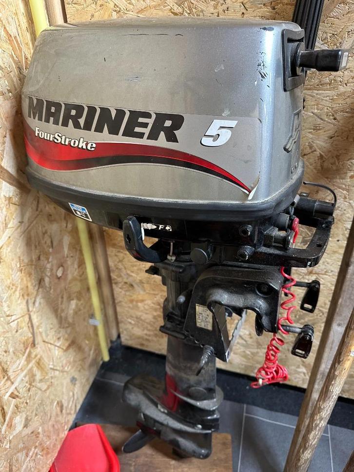 Mariner 5 pk Kortstaart, Watersport en Boten, Buiten- en Binnenboordmotoren, Gebruikt, Benzine, Buitenboordmotor, 5 tot 10 pk