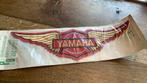 Yamaha naaiembleem, Gele letters, 30 x 10cm, Ophalen of Verzenden, Zo goed als nieuw, Reclamebord