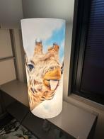 Vloerlamp giraffe print. Stof met lamp en schakelaar., Ophalen, Zo goed als nieuw, Stof, Minder dan 100 cm