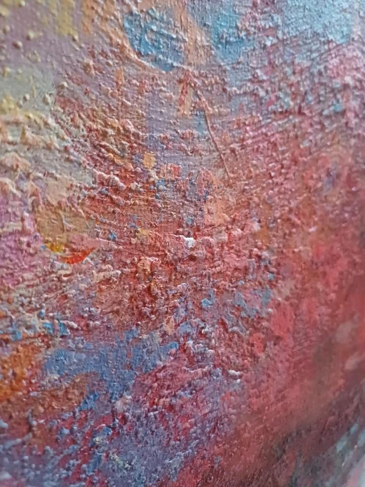 Prachtig Schilderij - Kleurrijke Bomen, Antiek en Kunst, Kunst | Schilderijen | Klassiek, Ophalen of Verzenden