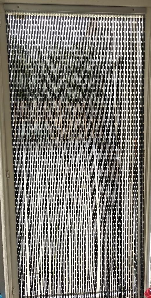 Vliegengordijn – Kunststof Buisjes / Hulzengordijn, Huis en Inrichting, Overige Huis en Inrichting, Gebruikt, Ophalen