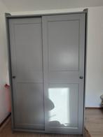 Ikea Hauga kledingkast grijs zgan, Ophalen, 100 tot 150 cm, Met hangruimte, Zo goed als nieuw