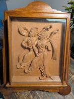 Houtsnijwerk in lijst, India, Ophalen