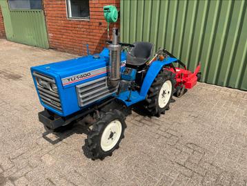 Mini tractor Iseki TU1400 trekker met weidenbloter beschikbaar voor biedingen
