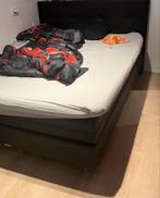 Avek boxspring, Huis en Inrichting, Slaapkamer | Boxsprings, Ophalen, Gebruikt, Bruin, Tweepersoons
