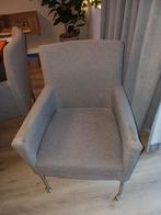 Set van 4 grijze eetkamerstoelen, Huis en Inrichting, Fauteuils, Ophalen, Gebruikt, Minder dan 75 cm, Metaal