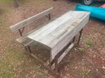 Vintage schoolbank, Antiek en Kunst, Antiek | Meubels | Stoelen en Banken, Ophalen
