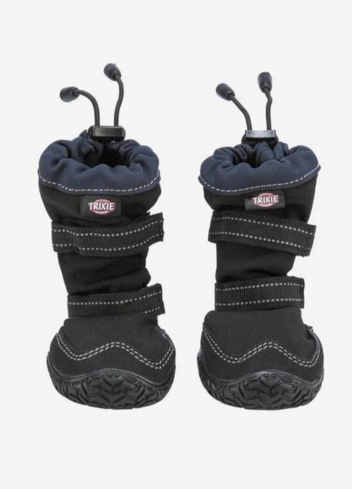 4 stuksTrixie Pootbescherming Walker Active Long Zwart - XL, Dieren en Toebehoren, Hondenkleding, Zo goed als nieuw, Ophalen