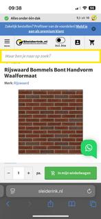 Rijswaard Bommels Bont Metselstenen - Volle Pallet, Doe-het-zelf en Verbouw, Metselstenen, Ophalen, Nieuw, Bakstenen