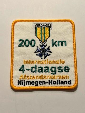 Afstandbadges 200km 4x 50km vierdaagse nijmegen beschikbaar voor biedingen