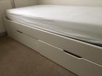 Te koop: 1 persoons bed met lattenbodem en matras, Ophalen, Gebruikt, 90 cm, Eenpersoons