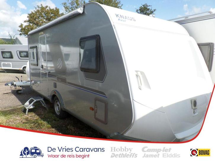 Knaus Azur 450 FU NL-Premium Line,+Voortent, Caravans en Kamperen, Caravans, Bedrijf, tot en met 4, 1000 - 1250 kg, Rondzit, Knaus