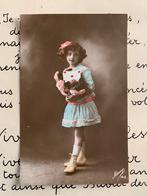 25-3-1916 Feldpost - Meisje in blauwe jurk (AA), Ophalen of Verzenden, Voor 1920, Gelopen, Kinderen