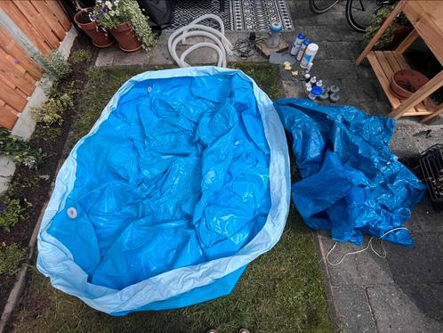 Bestway Opblaasbaar Zwembad! Mooi startset, veel accessoires, Tuin en Terras, Zwembaden, Zo goed als nieuw, Opblaaszwembad, Minder dan 80 cm