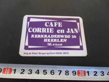 sticker Heerlen Cafe CORRIE en JAN  Kerkraderweg 36  beschikbaar voor biedingen