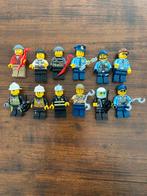 12 minifigures politie en brandweer, lego poppetjes, Ophalen of Verzenden, Zo goed als nieuw