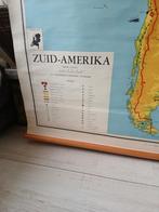 Schoolplaat ZUID AMERIKA,CURACAO ,SURINAME, Huis en Inrichting, Ophalen of Verzenden, Zo goed als nieuw