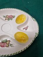 -	Eierschaal aardewerk hapjes schaal, Verzamelen, Retro, Ophalen of Verzenden