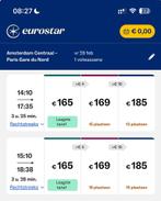 Eurostar/Thalys Rotterdam - Parijs 28 februari, Tickets en Kaartjes, Eén persoon, Overige soorten, Overige typen