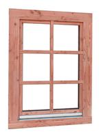 Douglas draai-kiepraam Prestige met dubbelglas, 84,4 x 120,4, Ophalen, Nieuw, Minder dan 180 cm, Planken