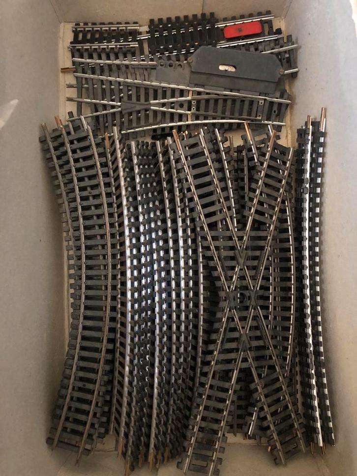 Lima rails, wissels, kruising, bochten, rechte stukken, Hobby en Vrije tijd, Modeltreinen | H0, Gebruikt, Rails, Gelijkstroom