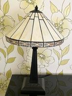 Tafel schemerlamp glas en lood, Ophalen, Gebruikt, Overige materialen, 50 tot 75 cm