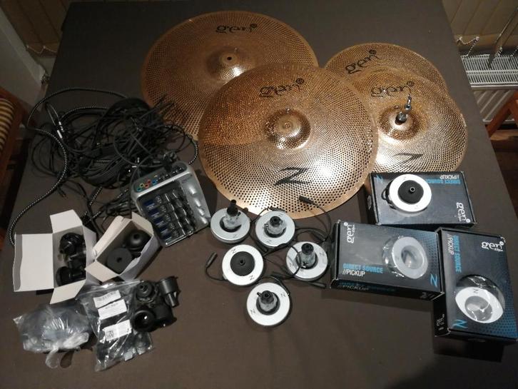 Zildjian low volume cymbalen met digitale processor, Muziek en Instrumenten, Drumstellen en Slagwerk, Gebruikt, Overige merken