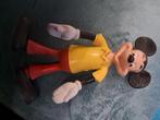 Rubberen poppetje Mickey mouse retro vintage, Verzamelen, Ophalen of Verzenden, Mickey Mouse, Gebruikt, Beeldje of Figuurtje