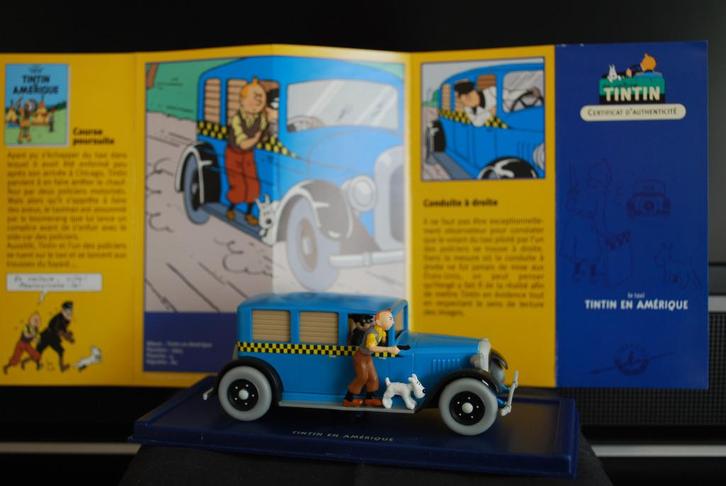 Kuifje auto No. 4 De Taxi Checker uit "Kuifje in Amerika", Hobby en Vrije tijd, Modelauto's | 1:43, Zo goed als nieuw, Auto, Overige merken