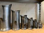 Antieke Tinnen Maatbekers Set - Winkel/Horeca, Antiek en Kunst, Ophalen of Verzenden