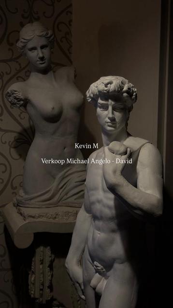 Massief Gegoten Beeld (120cm, 90+ KG) Michael Angelo - David beschikbaar voor biedingen