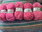 zolderopruiming 5 bol lammy yarns  oxford.roze/roodtint, Hobby en Vrije tijd, Breien en Haken, Ophalen of Verzenden, Nieuw, Breien of Haken