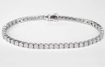18k witgoud tinnis armband met diamanten 1.50 carat beschikbaar voor biedingen