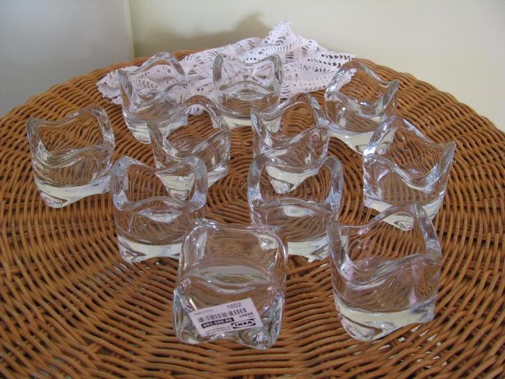 11 x IKEA sfeerlicht * Väsnas * glas * robuust * in 1 koop =, Huis en Inrichting, Woonaccessoires | Kandelaars en Kaarsen, Zo goed als nieuw