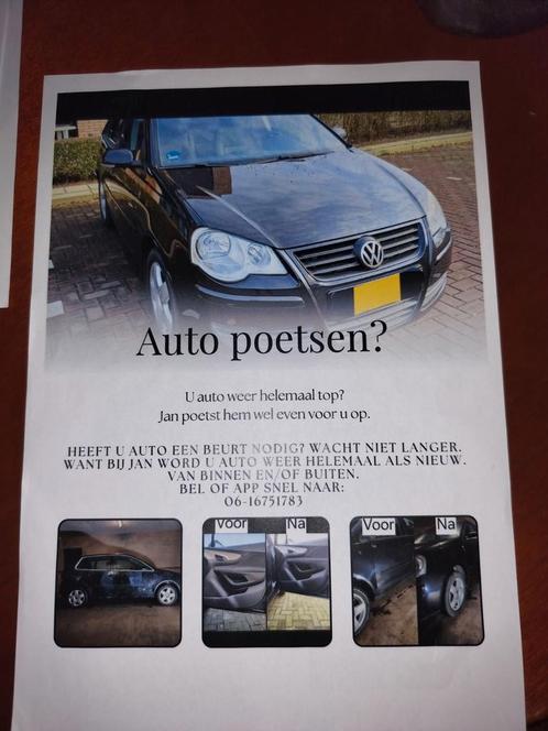 Auto polijsten, poetsen en reinigen interieur en exterieur, Auto diversen, Tuning en Styling, Ophalen of Verzenden