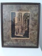 Ets  St Laurenstoren Rotterdam, Antiek en Kunst, Kunst | Etsen en Gravures, Ophalen of Verzenden