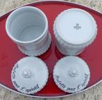 Tafel restjes Pot POUBELLE POUR L' APERITIF  met deksel, Huis en Inrichting, Keuken | Servies, Ophalen of Verzenden, Nieuw, Porselein