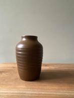 Vintage Jan de Graaf Keramiek Vaas - Mid Century Bruin, Gebruikt, Overige kleuren, Aardewerk of Porselein, Ophalen of Verzenden
