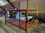 Metalen stapelbed 90 x 200, Huis en Inrichting, Slaapkamer | Stapelbedden en Hoogslapers, Ophalen, 90 cm, Tweepersoons, Zo goed als nieuw