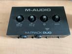M-audio m-track duo interface, Computers en Software, Geluidskaarten, Ophalen of Verzenden, Zo goed als nieuw, Extern, M-Audio