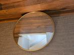 Koper/gouden spiegel, Huis en Inrichting, Minder dan 50 cm, Rond, Ophalen of Verzenden, Zo goed als nieuw