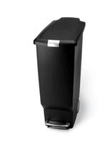 Prullenbak zwart simple human pedaal, Kunststof, 40 liter of meer, Gebruikt, 50 tot 75 cm